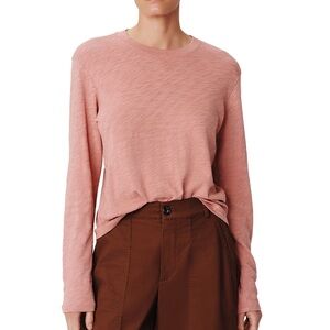 ATM Long Sleeve Crew in Faded Rose.